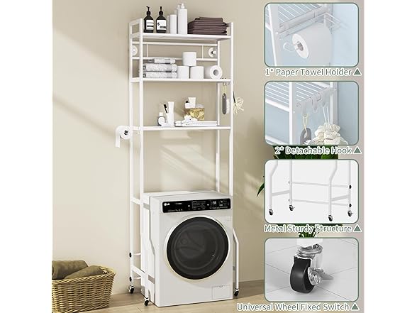 Over The Toilet Storage, 3-Tier Over Toilet Organizer Rack 