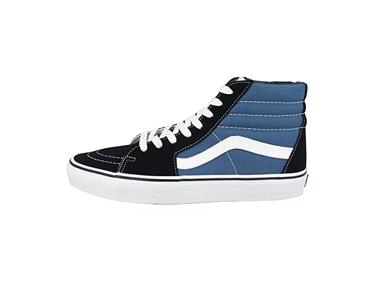 Vans Sk8 High Top Skate Shoe Unisex,  Navy, 6.5 Men / 8 Women