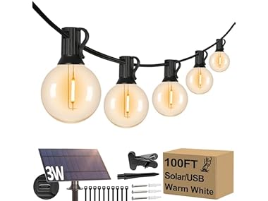 $16.99, Was $29.99, 43% Off! Lakumu G40 Solar String Lights dealfomo