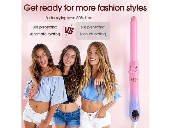 oleydb Automatic 2 in 1 Curler & Straightener