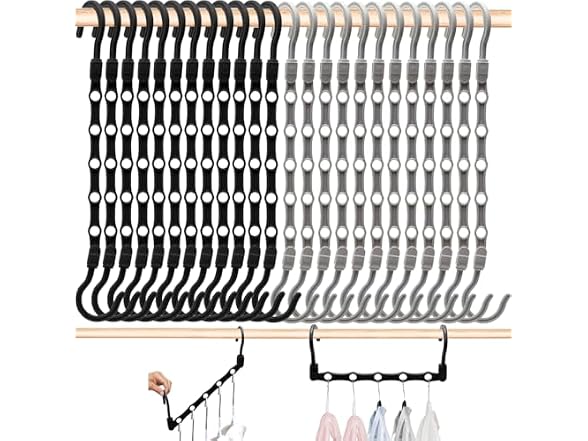 HAOWWLAI 24 Pack Space Saving Hangers