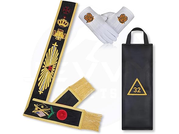 Masonic Scottish Rite 32nd Degree Rose Sash