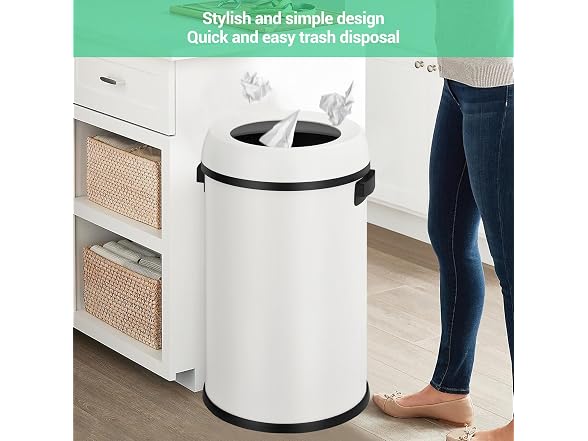 OUTLANE 17 Gal/65 L Round Kitchen Trash Can