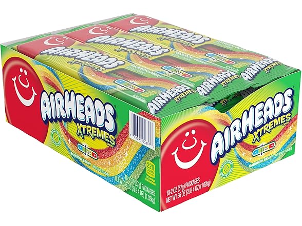 Airheads Xtremes Belts Candy, Chewy Cand7
