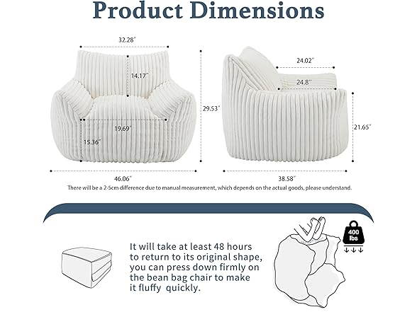 Gericco Bean XL Bag Chair