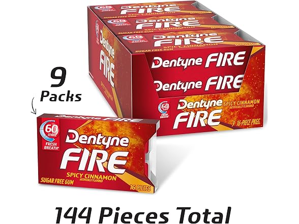 Dentyne Fire Spicy Cinnamon