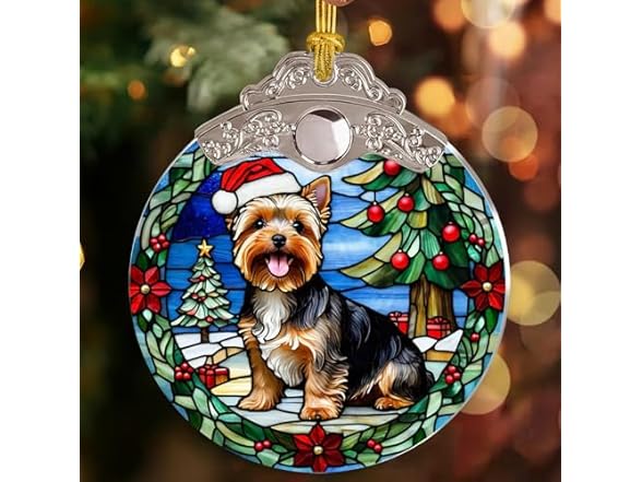 Tipbrol Yorkshire Dog Christmas Ornament
