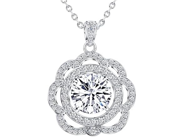 INTIGNIS 925  Silver Necklace Moissanite
