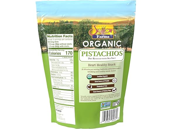 Setton Farms Premium Organic Pistachios, 7 oz