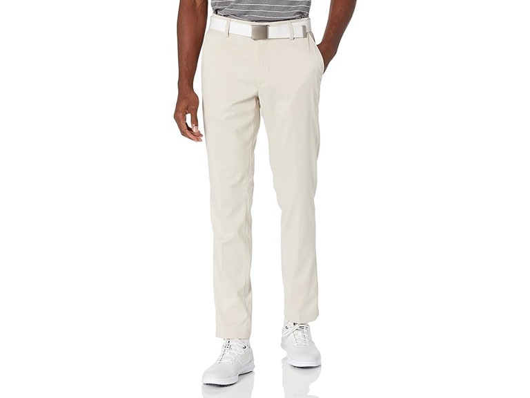 Amazon Essentials Men's Slim-Fit Stretch Golf Pant, Light Beige, 42W x 29L