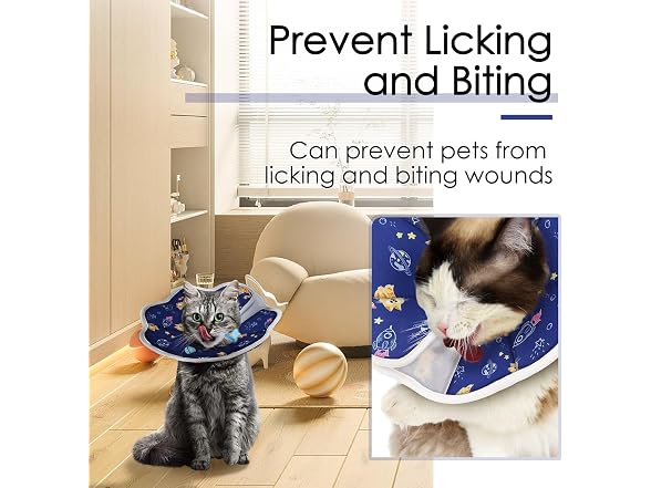 Soft Recovery Adjustable Cat Cone fits Diffe
