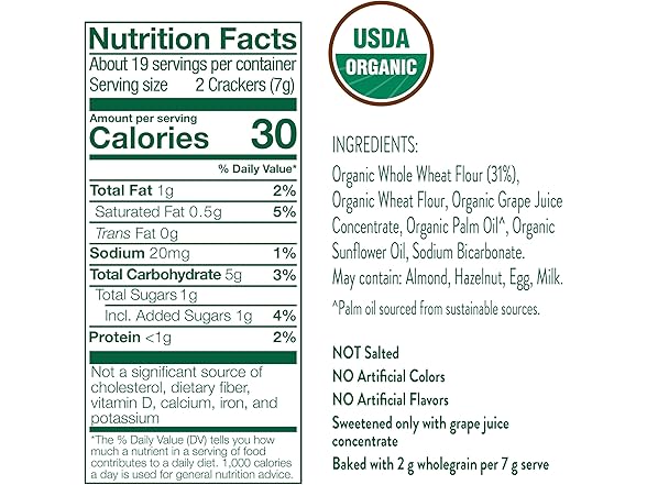 5PK Little Bellies Organic Animal Crackers 4.58 oz.
