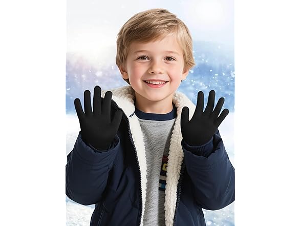 16 Pack Kids Stretchy Winter Gloves