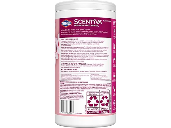 Clorox Scentiva Disinfectant Wipes