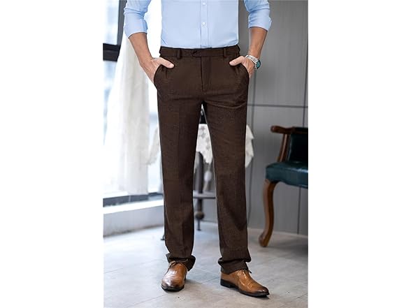 Vintage Tweed Dress Regular Fit Slacks
