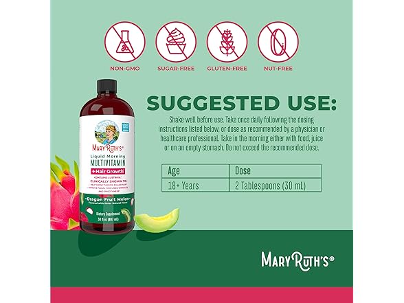 MaryRuth Organics Hair Growth Vitamin 30oz