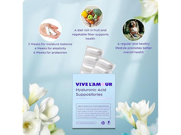 Vive L'Amour BC075525100436 Vaginal Moisturizing Supposito