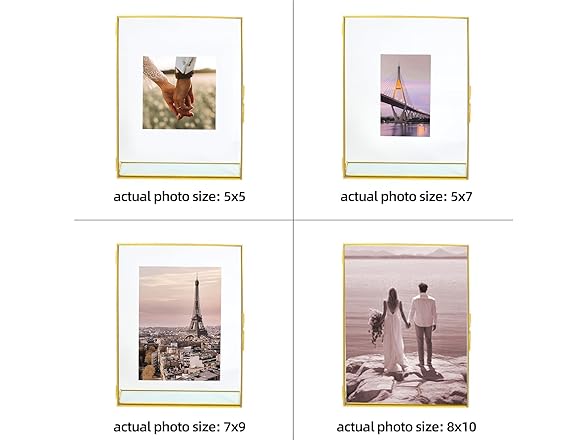 yshengood 8 x 10 Gold Picture Frame