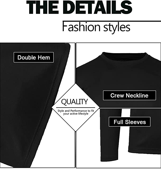 5Pk Mens L/S Performance Shirt (S-2XL) - Gallery 15