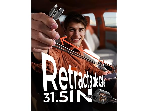 LISEN Retractable Car Charger