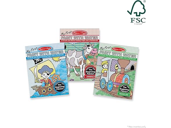 Melissa & Doug My First Paint with Water Activity Book Set