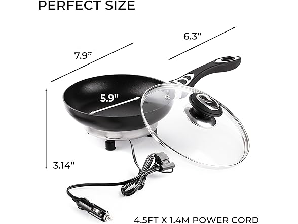 Zone Tech CT0006 12V Frying Pan