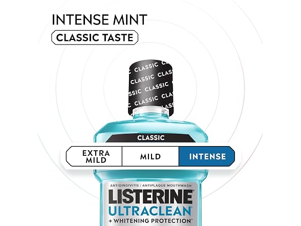 Listerine Ultraclean Mouthwash Intense Mint 50.7oz