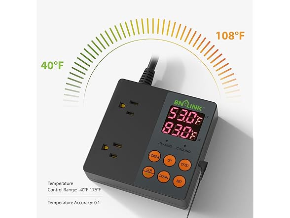 BN-LINK 6L-R3LI-MKBR Smart Wifi Digital Controller