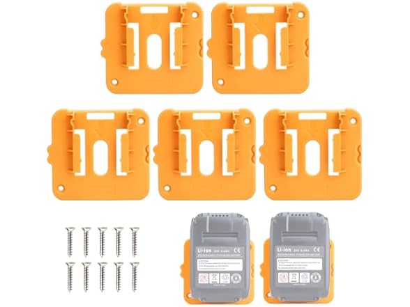 Qbmel 5 Packs Battery Mount Holder
