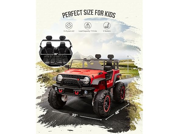 Hipicute 2 Seater 24V Ride on Car