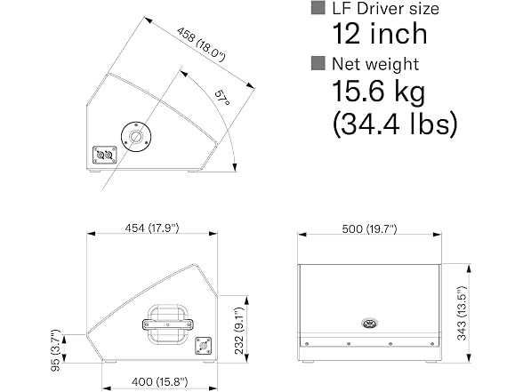 Yamaha CHR Series 15in 2-Way Passive Loudspeaker