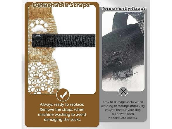 EXPAWLORER Anti Slip Dog Socks to Prevent Licking Paws