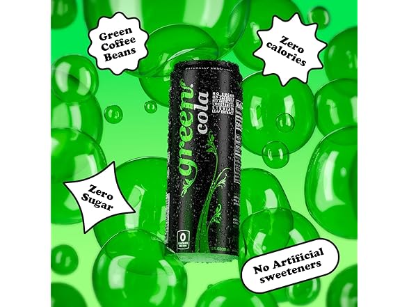 8PK Green Cola - Sugar Free, Zero Calories