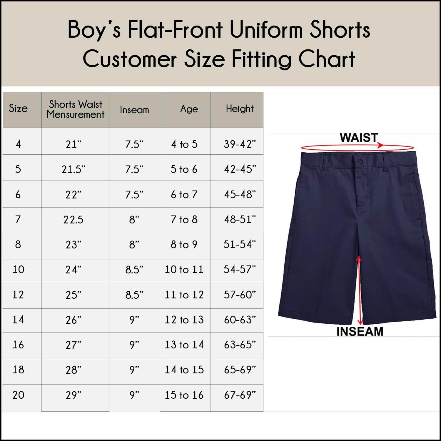 2PK Boys Stretch Cotton Chino Shorts - Gallery 11