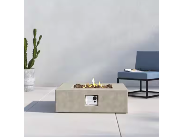 Mondawe B120P203709 Square Propane Fire Pit Table
