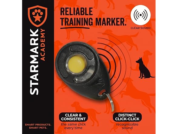Starmark Pro-Training Deluxe Dog Clicker with Wrist Strap
