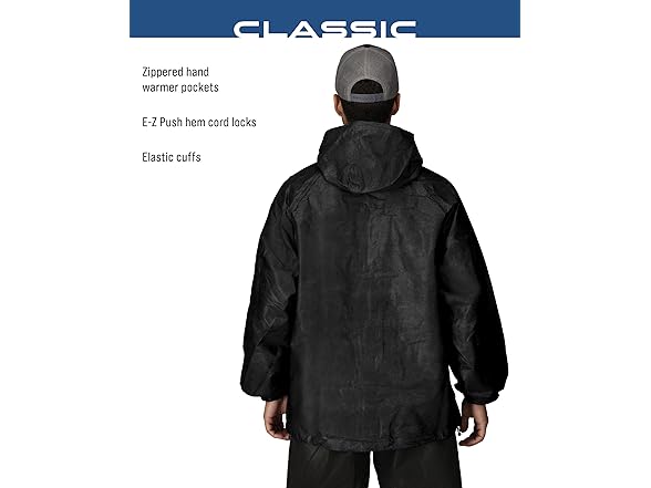 FROGG TOGGS Mens Rain Jacket (L) Black