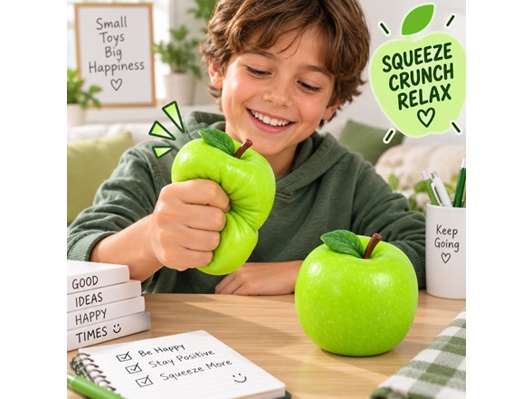 Green Apple Crunch Squishy 2Pk