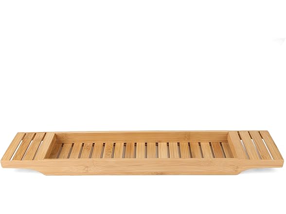 Mind Reader Bathtub Tray, Brown