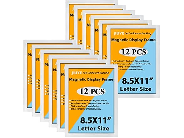 JIUYE 8.5x11 Magnetic Sign Holder