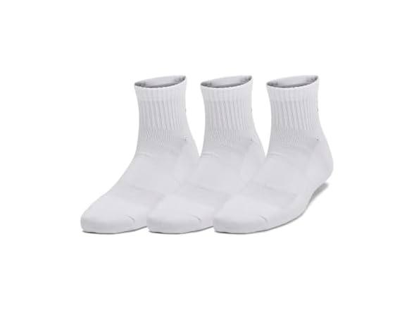 (100) White/White/Black - 3-Pairs