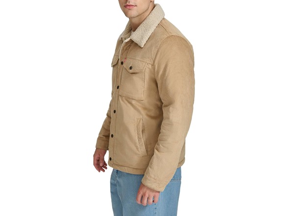 Levi's Mens Corduroy Sherpa Trucker Jacket