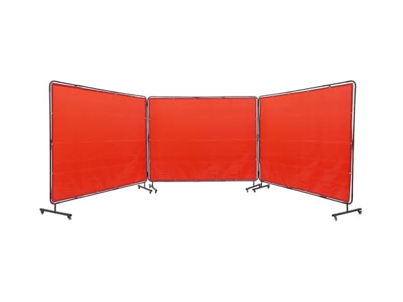 Welding Screen with Frame, 6' x 8' 3 Panel