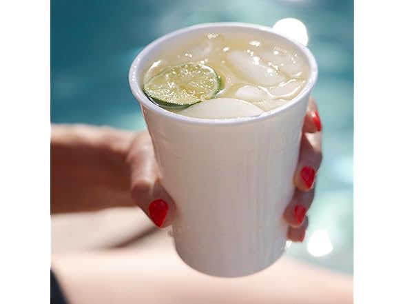 True Shatterproof Pool Cups, Red White & Blue, Set of 6