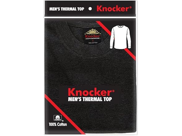 Knocker Men (XL) Mid Weight Waffle Thermal Shirt