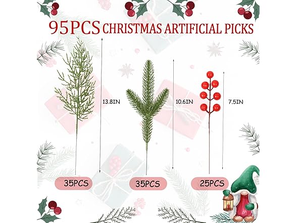 XianCoLai 95PCS Christmas Decoration Set