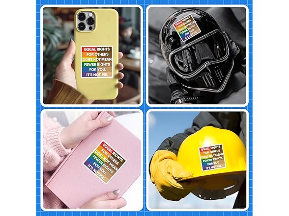 Generic Set 3Pcs Equal Rights Stickers