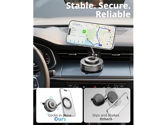 UBeesize 360 Magsafe Vacuum Magnetic Car Phone Holder