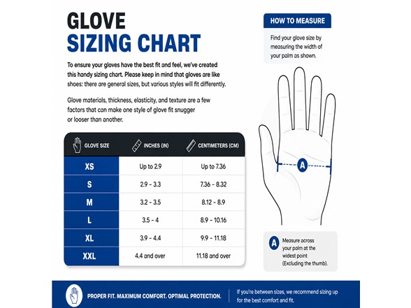 1000ct Blue Nitrile Gloves - Medium