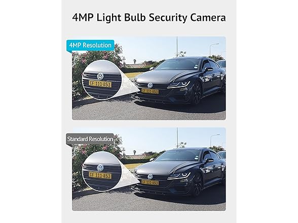 LaView L2-W 4MP Bulb Security Camera White